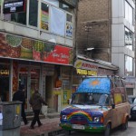1 in front of internet cafe in van
