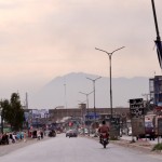 9 smugglers bazar in front and Afghanistan in the background