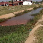 Vientiane - to all of you having a swim in the Mekong at 4000 islands.... how many sewage plants do you think are between this little stream and the Mekong?