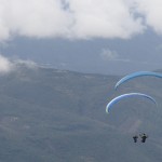 Tomas and Jakob moments after take off down to Norcia