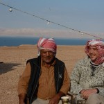 Allahn and me - in the Background you see the dead sea and Israel on the other side