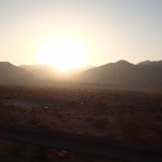 Sunrise a little before Wadi Rum