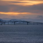 looking back to the bridge to Sommaroy