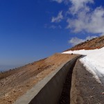 snow blocking the road!!